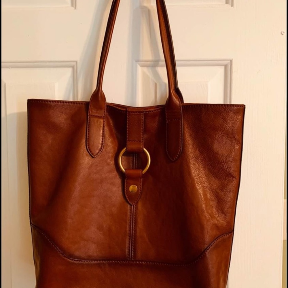 Frye Brown Leather Tote Bag